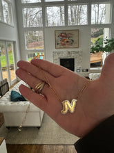 Load image into Gallery viewer, The JV Bubble Initial Necklace