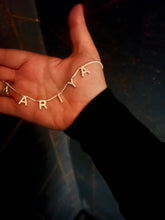 Load image into Gallery viewer, The Letter Drop Necklace with Crystals