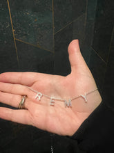 Load image into Gallery viewer, The Letter Drop Necklace with Crystals