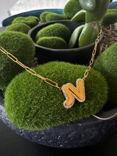Load image into Gallery viewer, The JV Bubble Initial Necklace