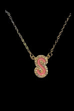 Load image into Gallery viewer, Bubble Letter Initial Necklace