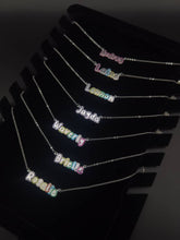 Load image into Gallery viewer, Bubble Letter Name Necklace