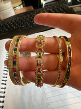 Load image into Gallery viewer, Rainbow Crystal Cuff