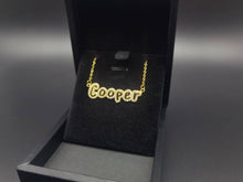 Load image into Gallery viewer, Bubble Letter Name Necklace