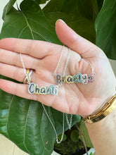 Load image into Gallery viewer, Bubble Letter Name Necklace