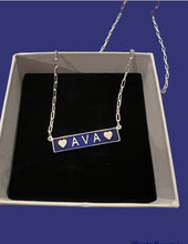 Load image into Gallery viewer, Enamel Bar Necklace