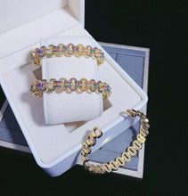 Load image into Gallery viewer, Rainbow Crystal Cuff