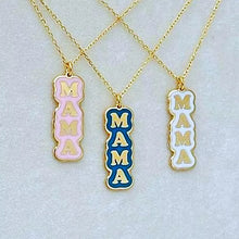 Load image into Gallery viewer, Enamel Name Plate Necklace