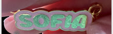 Load image into Gallery viewer, Enamel Name Plate Necklace