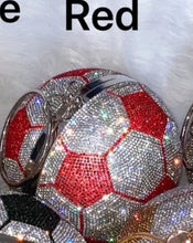 Load image into Gallery viewer, Blinged Out Soccer Ball Purse
